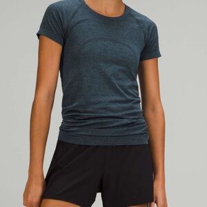 lululemon athletica Women's Dark Teal Short Sleeve Tee